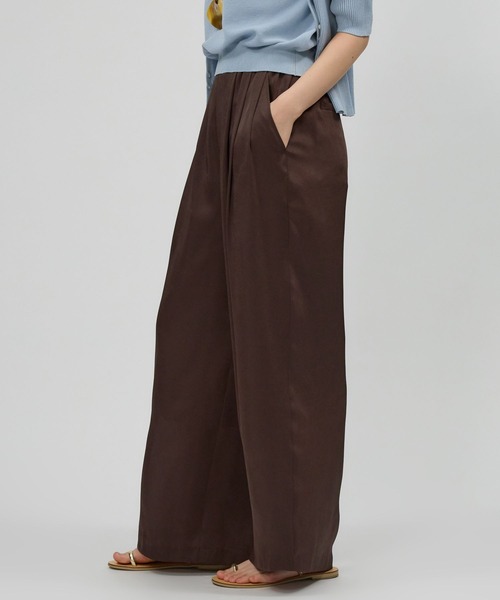 バビロン　babylone サテンミリパンツ BABYLONE（バビロン） パンツ スリータックサテンイージーパンツ