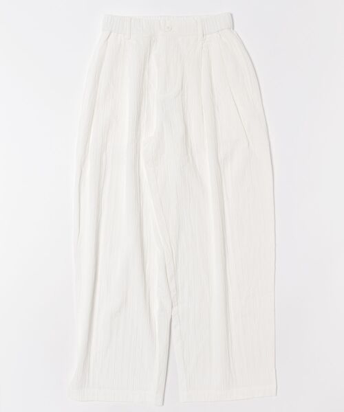 CLOSET パンツ クリンクル加工ワイドパンツ メンズ : ZOZOTOWN Yahoo