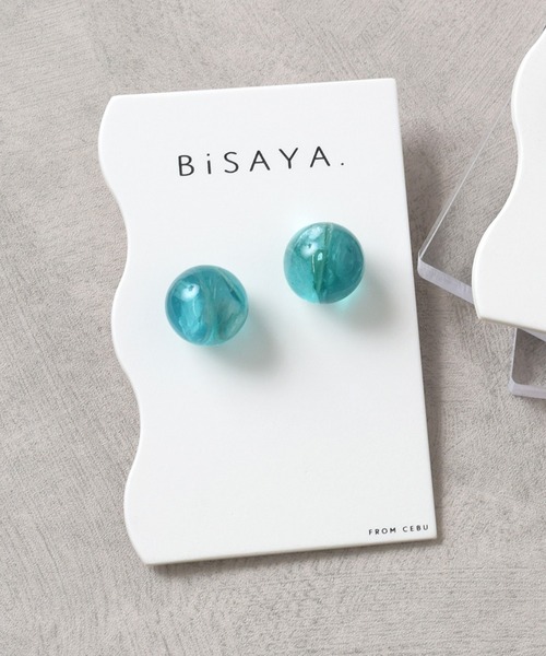 Flowering（フラワーリング） ピアス BiSAYA/ラウンド/マーブル