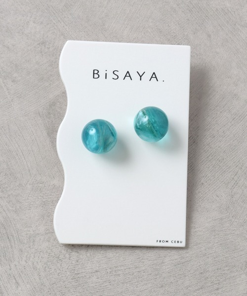 Flowering(フラワーリング) ピアス BiSAYA/ラウンド/マーブル Flowering(フラワーリング) ピアス BiSAYA/ラウンド/マーブル