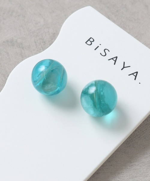 Flowering（フラワーリング） ピアス BiSAYA/ラウンド/マーブル