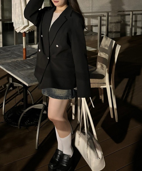 [JUNOAH] tailored jacket SMALL черный женский 