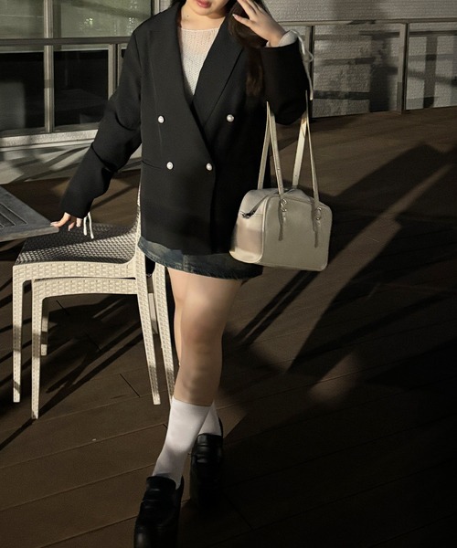 [JUNOAH] tailored jacket SMALL черный женский 