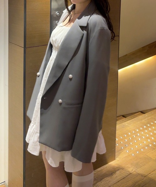 [JUNOAH] tailored jacket SMALL черный женский 