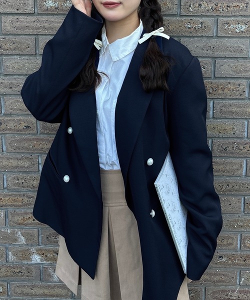 [JUNOAH] tailored jacket SMALL черный женский 