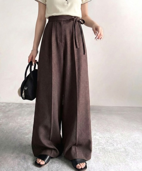 mily bilet ワイドパンツ スラックス パンツ 入学式 「mily bilet