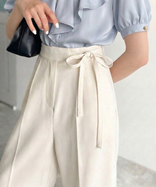 mily bilet ワイドパンツ スラックス パンツ 入学式 レディース