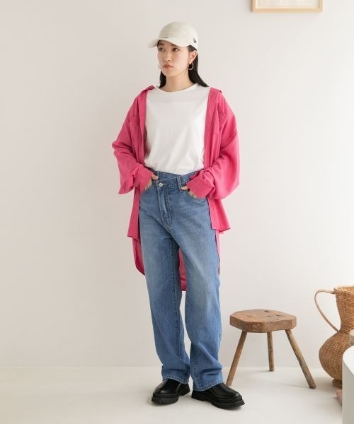 [LOWRYS FARM] Denim брюки MEDIUM one woshu женский 