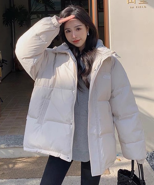 「shopnikoniko」 中綿ブルゾン フリー ホワイト レディース_画像7