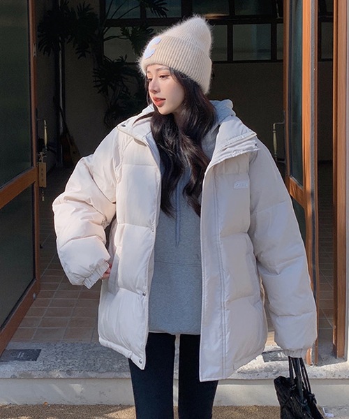 「shopnikoniko」 中綿ブルゾン フリー ホワイト レディース_画像8