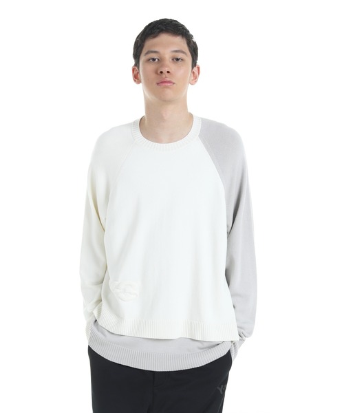 Y-3 セーター ニット LOGO KNIT CREW メンズ レディース : ZOZOTOWN