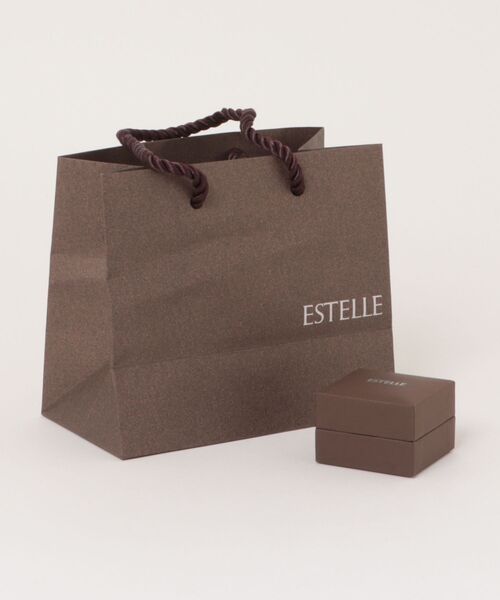 ピアス プラチナ フープ ピアス ESTELLE/エステール レディースの画像