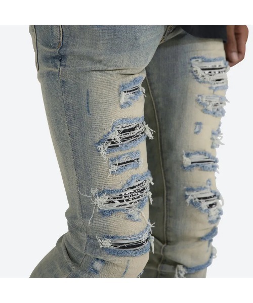 mnml（ミニマル） ジーンズ 「mnml」X165 PAISLEY STRETCH DENIM 「I