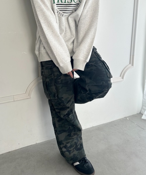 カーゴパンツ 迷彩カーゴパンツ カモフラカーゴパンツ レディース