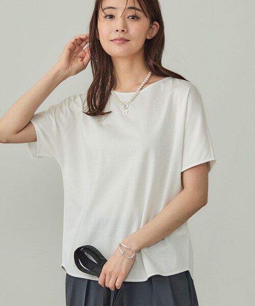 tシャツ 「汗ジミ防止／コットン100」シンプルTシャツ レディース
