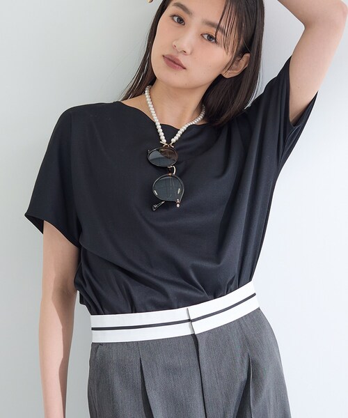 INDIVI（インディヴィ） tシャツ 半袖 「インナーとしても活躍