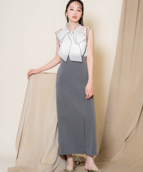【新品】Noelaリバーシブルスカート 線描き刺繍レーススカート | フレアスカート | Noela OFFICIAL