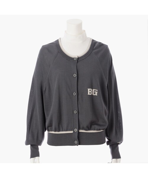 カーディガン 「BRIEFING GOLF／ブリーフィングゴルフ」CL WOMEN’S TRICOLOR KNIT CARDIGAN レディース