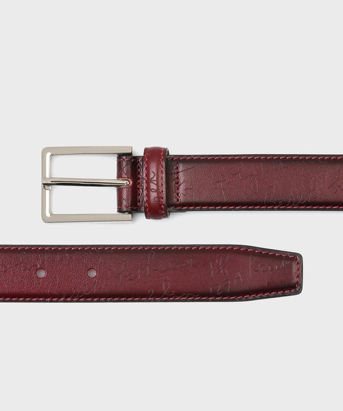 ポールスミス／Paul Smith ベルト ビジネス メンズ 男性 男性用レザー 革 本革 レッド ブラウン 赤 茶  リングベルト メッシュ・イントレチャート Paul Smith（ポール・スミス） ベルト “Slide Notes” ベルト「250710
