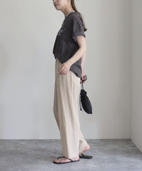 「fredy emue」 イージーパンツ 38 ベージュ レディース_画像6