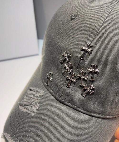 Ressaca キャップ 帽子 クロススタッズダメージ加工ベースボール