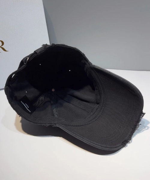 Ressaca キャップ 帽子 クロススタッズダメージ加工ベースボール