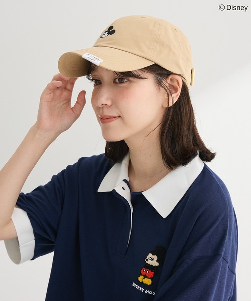 Disney キャップ 帽子 Mickey friend / バッジ付きCAP