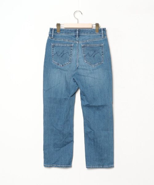 「INDIVI」 加工デニムパンツ 40 ブルー レディース