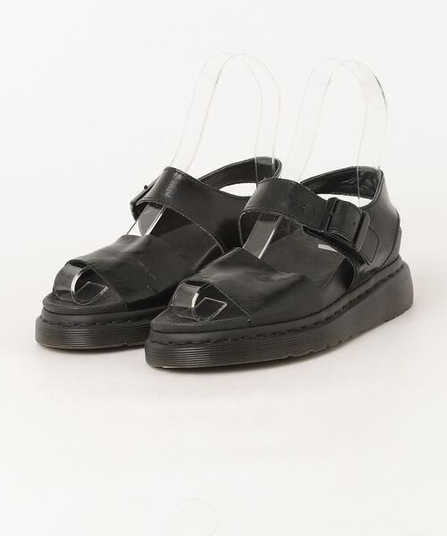 ゆ*え様 Dr. Martens ブラックサンダル 高ヒール Dr.Martens（ドクターマーチン） ヒールサンダル - ブラック