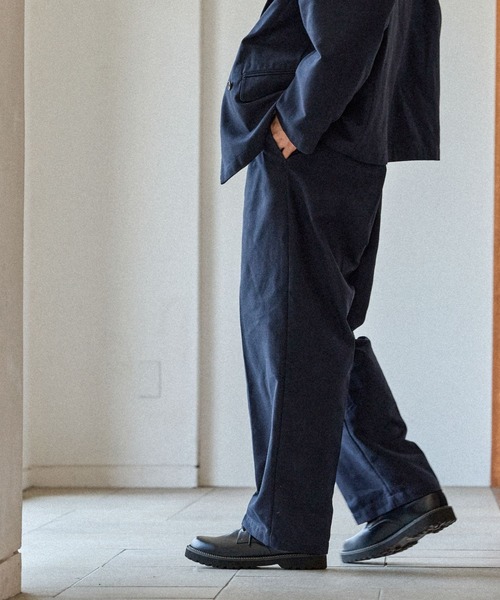 niko and…（ニコアンド） スラックス ワンタックストレートスラックス