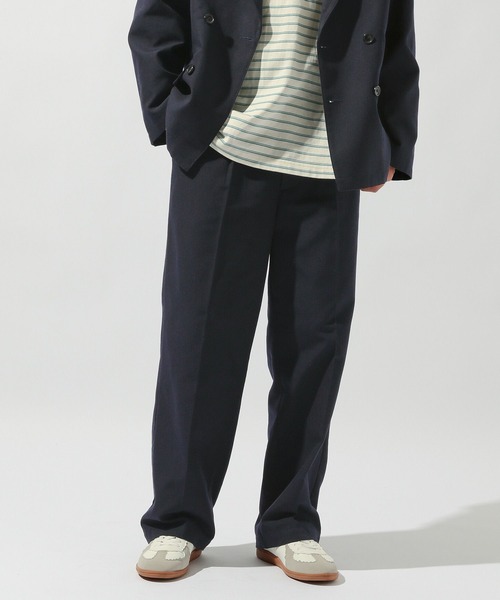 niko and…（ニコアンド） スラックス ワンタックストレートスラックス