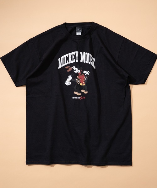 Disney（ディズニー） ヘンリーネック tシャツ 半袖 「Disney
