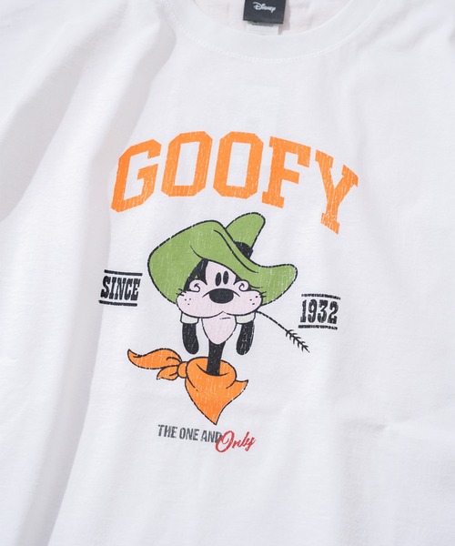 Disney（ディズニー） ヘンリーネック tシャツ 半袖 「Disney