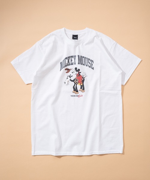 Disney（ディズニー） ヘンリーネック tシャツ 半袖 「Disney