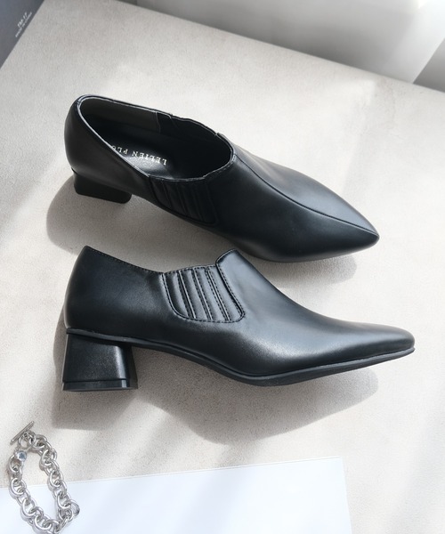 AmiAmi（アミアミ） ブーツ サイドゴアブーティ/ポインテッドトゥ