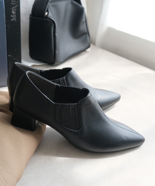 AmiAmi（アミアミ） ブーツ サイドゴアブーティ/ポインテッドトゥ