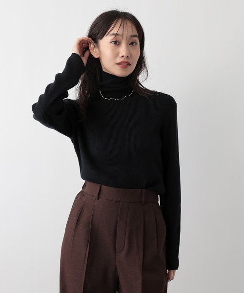 18G リブタートル ニット 18G フィットリブ タートルネック ニット（UNITED ARROWS）｜ルミネの