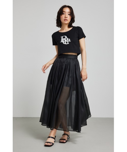 「rienda」 半袖Tシャツ FREE ブラック レディース_画像5