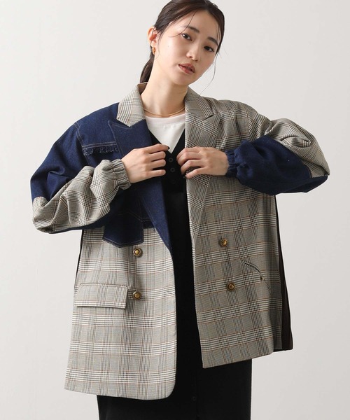 AULA AILA（アウラ アイラ） コート アウター AULAデニムチェック