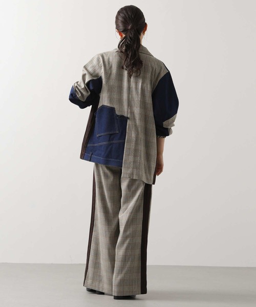 AULA AILA（アウラ アイラ） コート アウター AULAデニムチェック