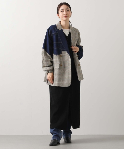 AULA AILA（アウラ アイラ） コート アウター AULAデニムチェック