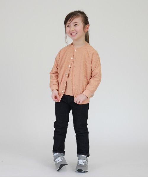 「FITH」 「KIDS」カーディガン 100 オレンジ キッズ_画像4