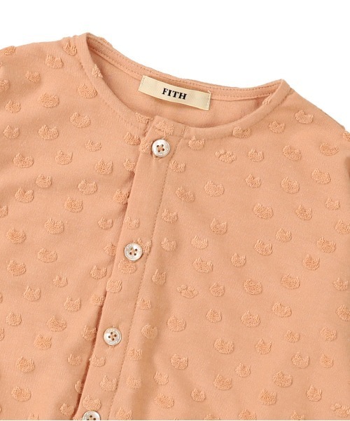 「FITH」 「KIDS」カーディガン 100 オレンジ キッズ_画像8