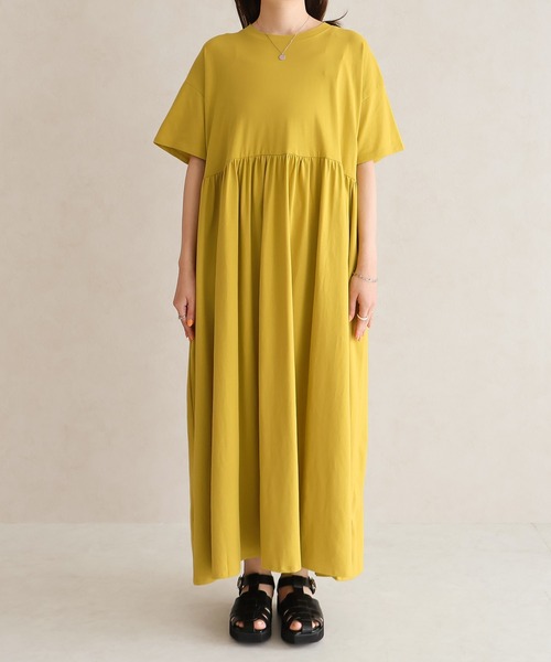 「Social GIRL」 半袖ワンピース M ブルー レディース_画像6