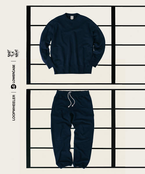 LOOPWHEELER」 スウェットカットソー MEDIUM ネイビー メンズ