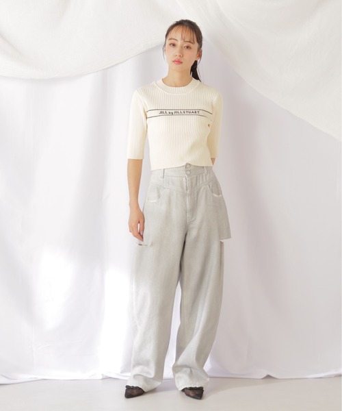 「JILL by JILL STUART」 半袖ニット FREE ホワイト系その他 レディース_画像9