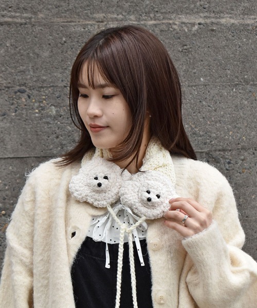 Bleu Bleuet（ブルーブルーエ） 耳当て イヤーマフ イヌニットイヤマフ