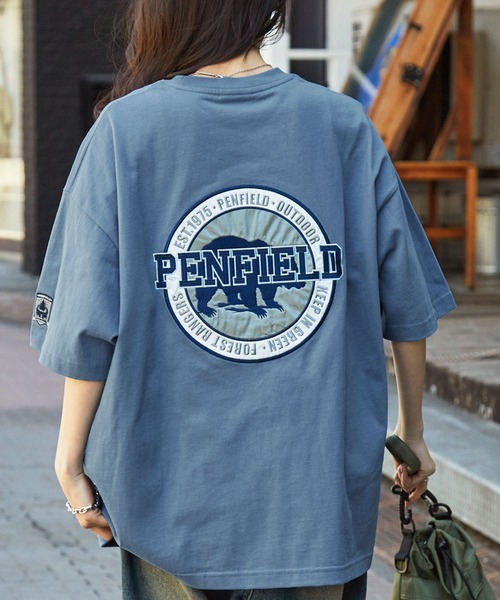 「PEN FIELD」 半袖Tシャツ M ブラウン メンズ_画像9