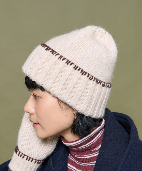 FREAK'S STORE（フリークスストア） ニット帽 ニットキャップ 配色