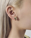 イヤリング 「GOLDY」ハートドットイヤリン...の詳細画像5
